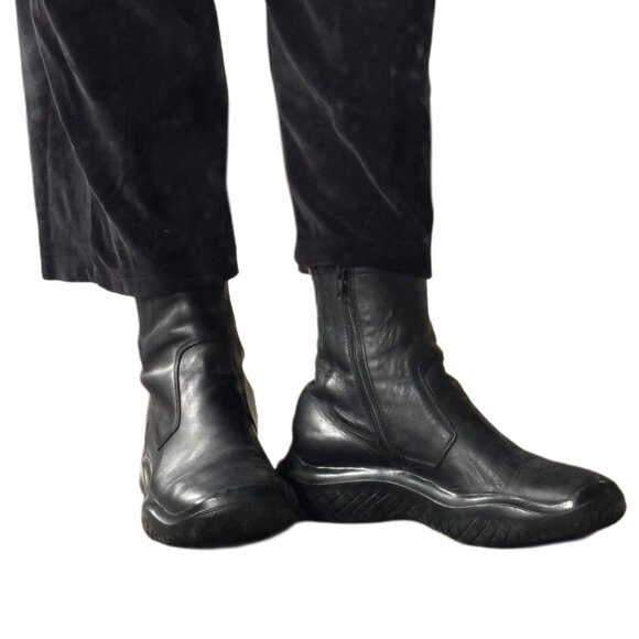 Vintage 1999 Prada Linea Rossa square-toe chelsea boots - Picture 1 of 9